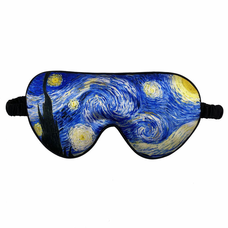 Unisex soft ergonomic sleep mask with contoured eye area and adjustable elastic band Bowlift