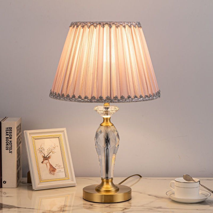 Elegant Crystal Base Table Lamp