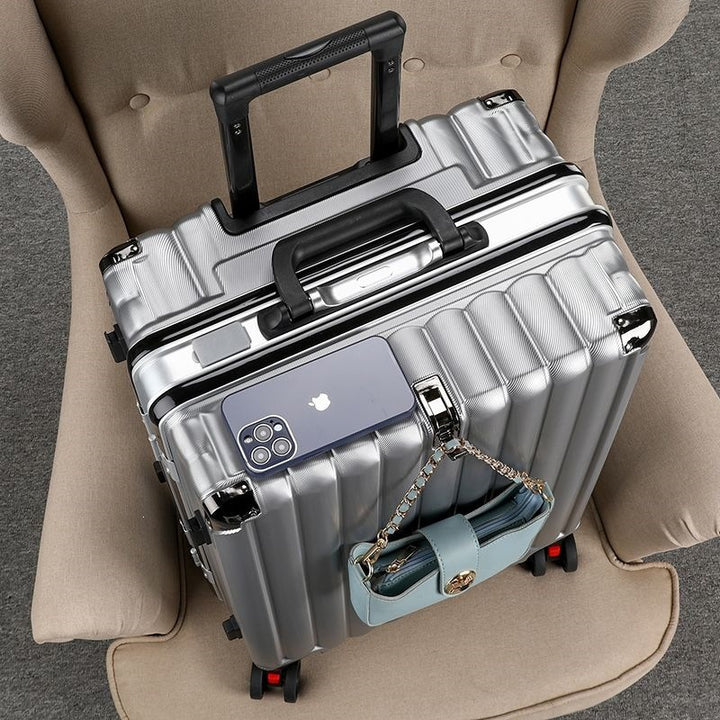 Hard Shell Trolley With Integrated Usb Charging Port And Multifunctional Storage Bowlift