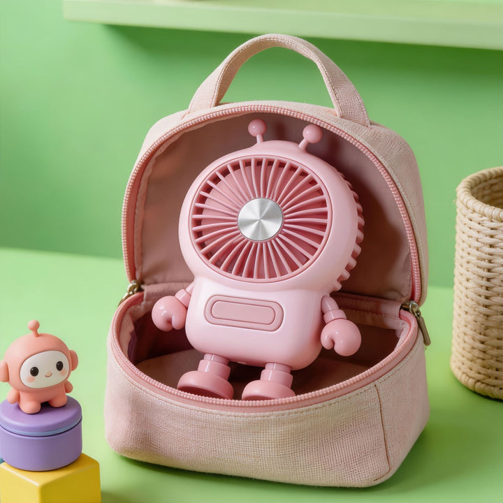 Ladies Portable Father's Hand Fan with USB Charging Function Bowlift