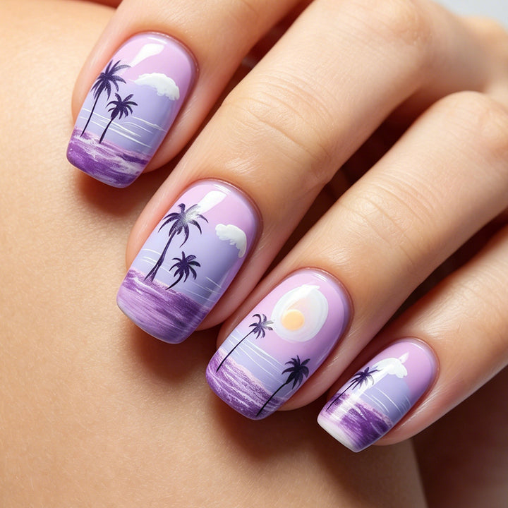 Artistic Ocean-Inspired Nail Art Tips Bowlift