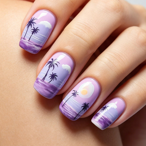 Artistic Ocean-Inspired Nail Art Tips Bowlift