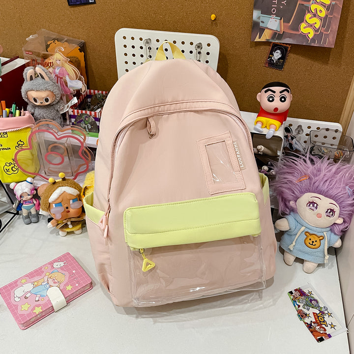 Stylish Clear Pocket Backpack