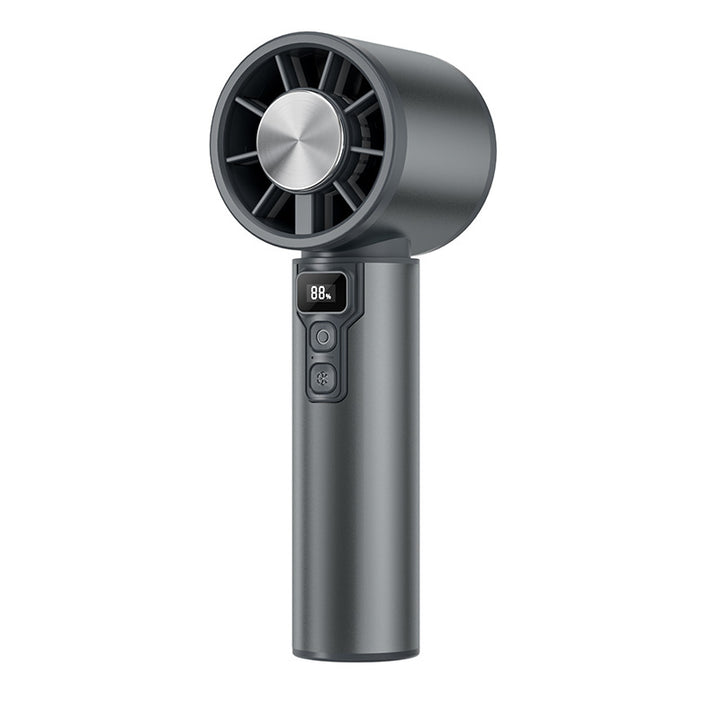 Women's portable handheld fan with digital temperature display Bowlift