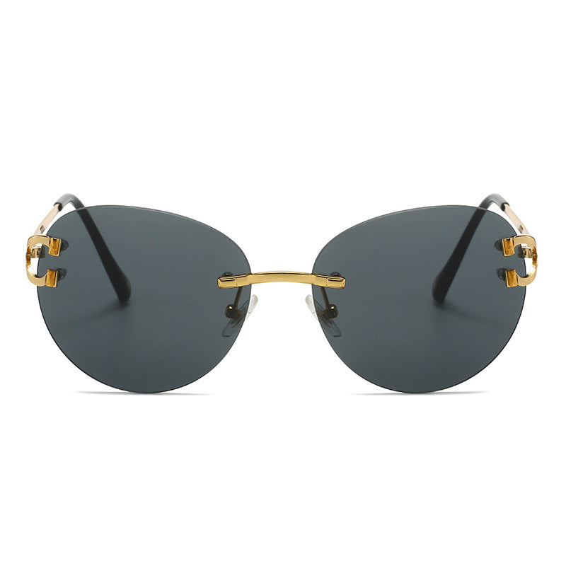 Ladies elegant Cat-Eye sunglasses with gold accents and UV protection Bowlift
