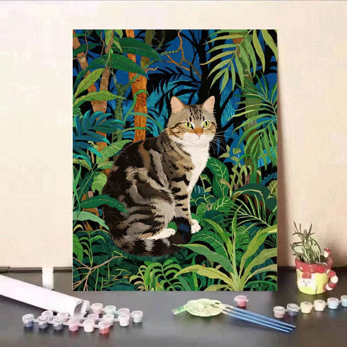 Cat-Themed Paint by Numbers Art Kit Bowlift
