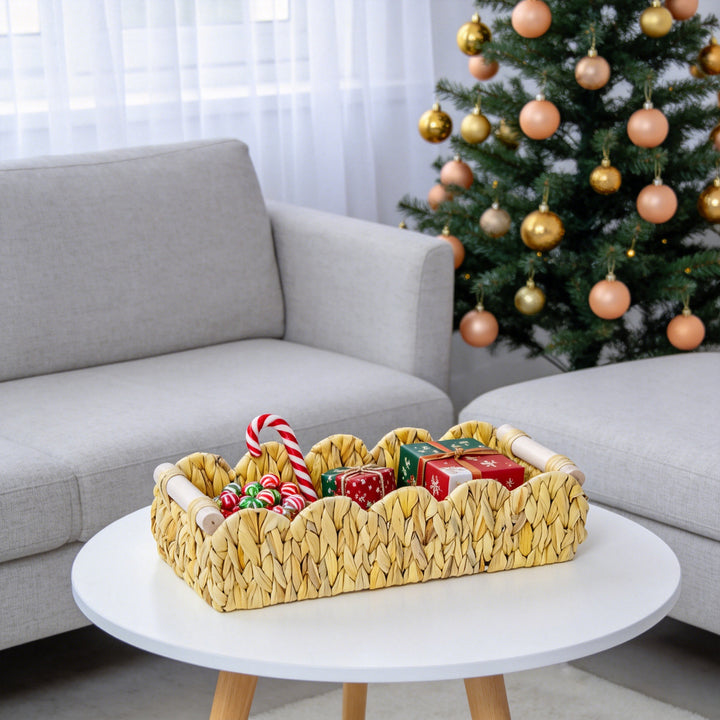 Decorative Woven Storage Tray Bowlift