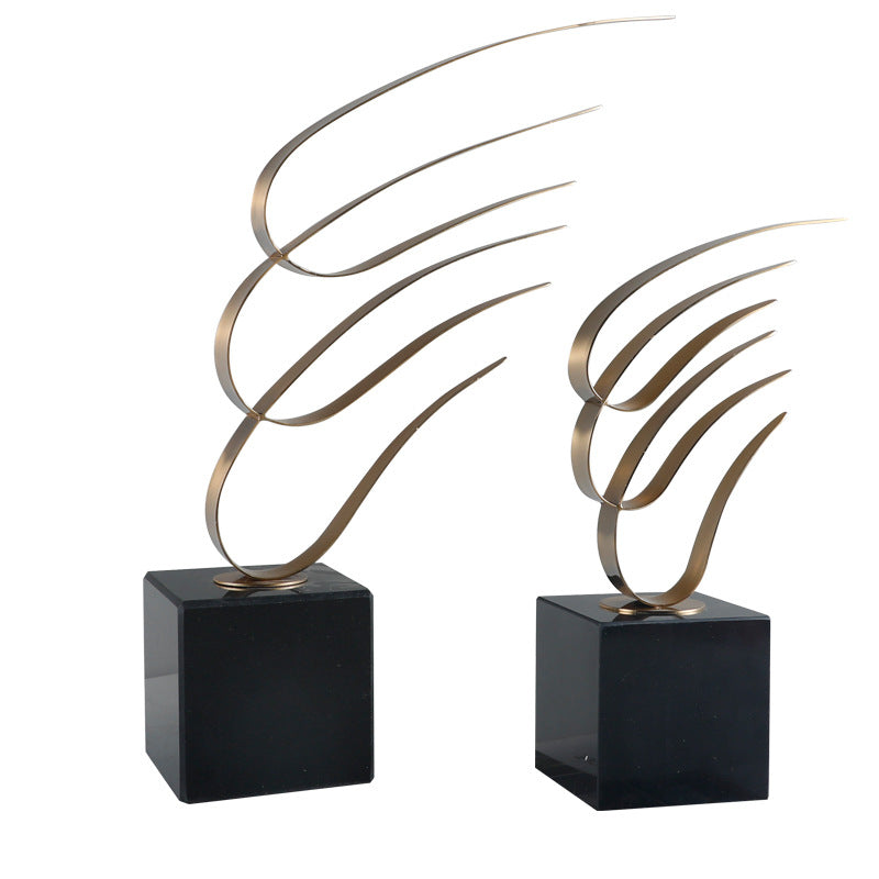 Abstract Metal Decorative Sculpture