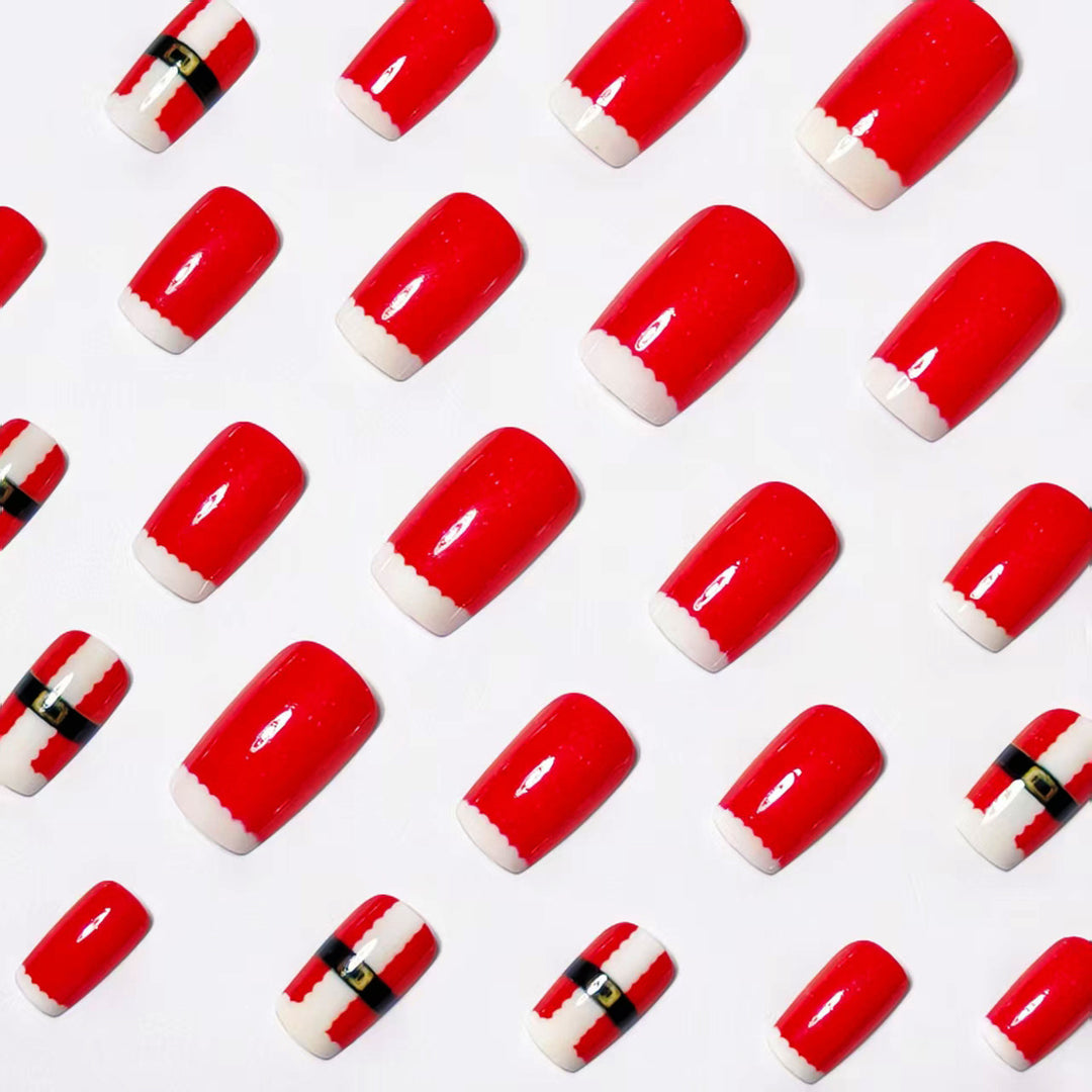 Christmas Art Nails in Festive Santa Design Bowlift