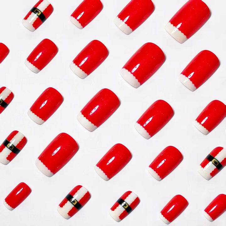 Festive Santa Claus-Themed Nail Art Bowlift