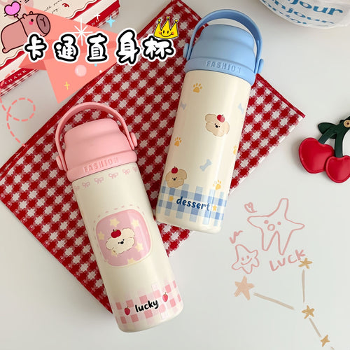 Ladies thermos bottle with playful animal design Bowlift