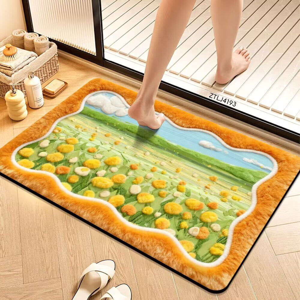 Decorative Bath Mat Bowlift