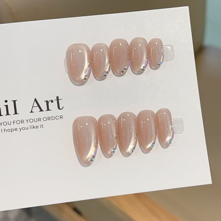 Artificial nails with Romantic Design Bowlift