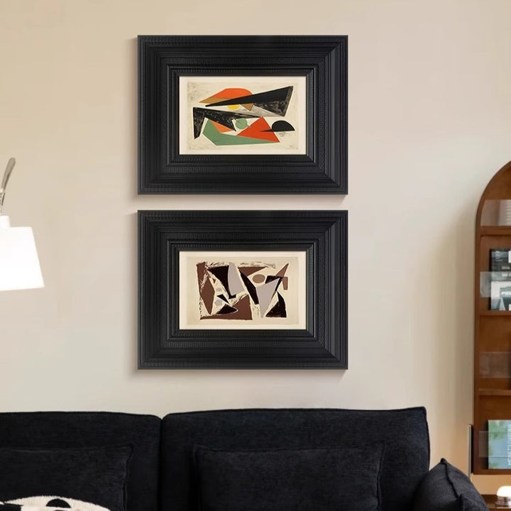 Abstract Geometric Framed Artwork