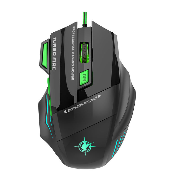 High-precision gaming mouse with adjustable DPI and RGB lighting Bowlift