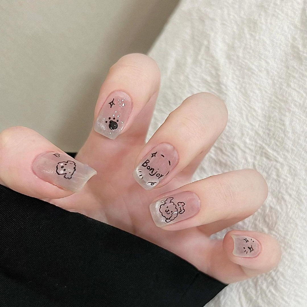Decorative Character Press-On Nails Bowlift