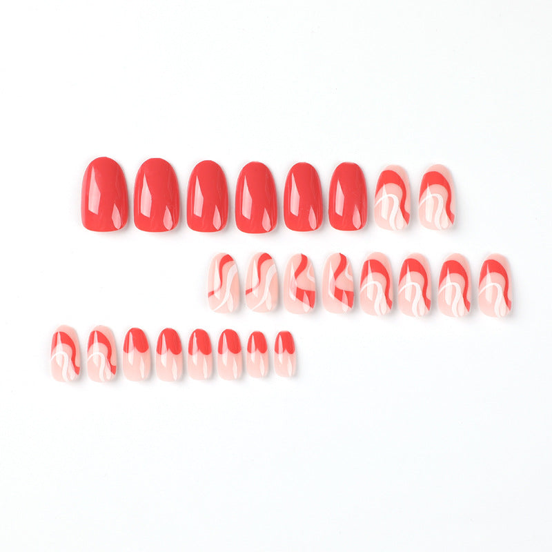 Creative Nail Art with Elegant Gradient Bowlift