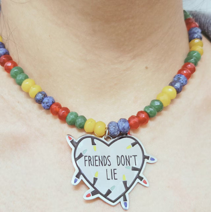 Colorful Beaded Friendship Necklace Bowlift