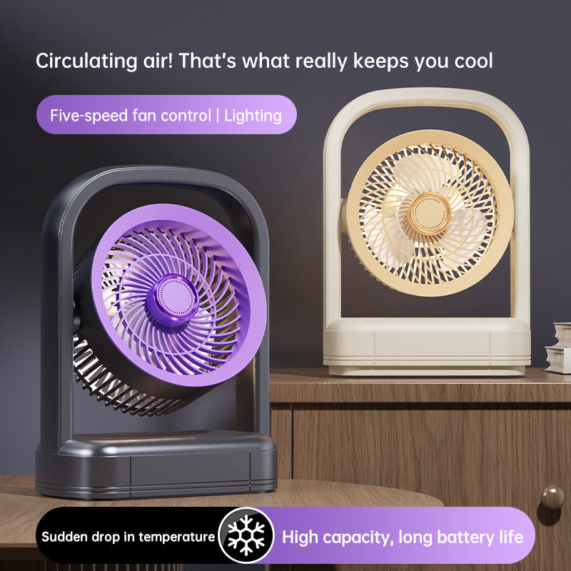 Unisex Portable Rechargeable Desk Fan Bowlift