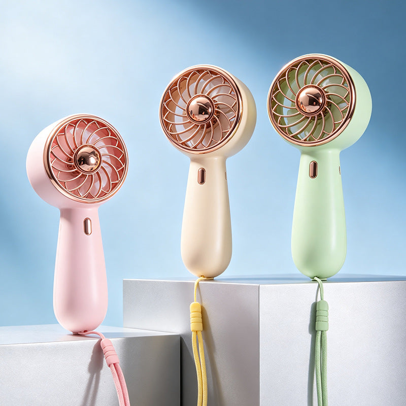 Women Portable Mini Hand Fan with Adjustable Tilt Angle and Ergonomic Design Bowlift