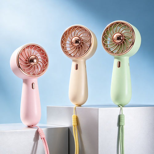 Women Portable Mini Hand Fan with Adjustable Tilt Angle and Ergonomic Design Bowlift