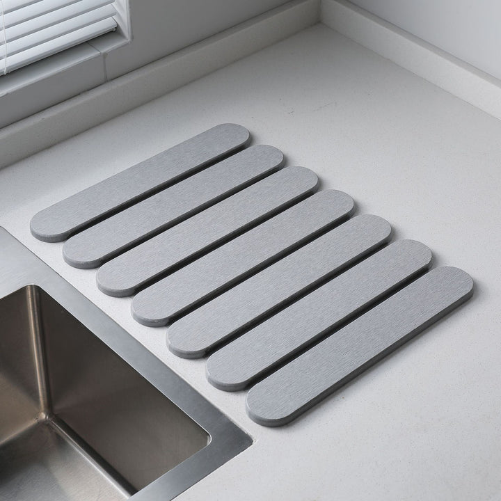 Marble Pattern Kitchen Draining Mat