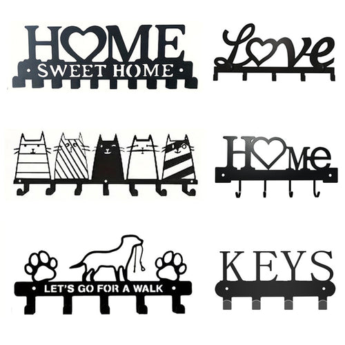 Metal key holder with cat design Bowlift