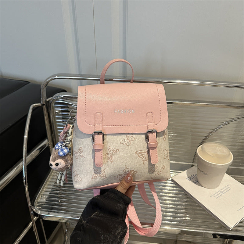 Trendy Floral Embossed Backpack