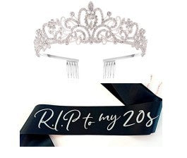 Ladies glamorous tiara with elegant design and sturdy hair combs Bowlift