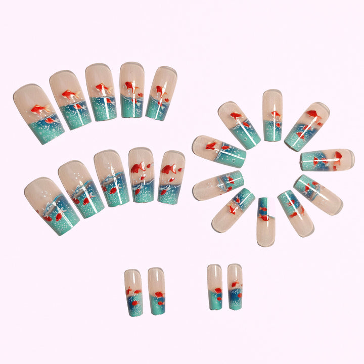 Aquatic Fantasy Nail Art Bowlift