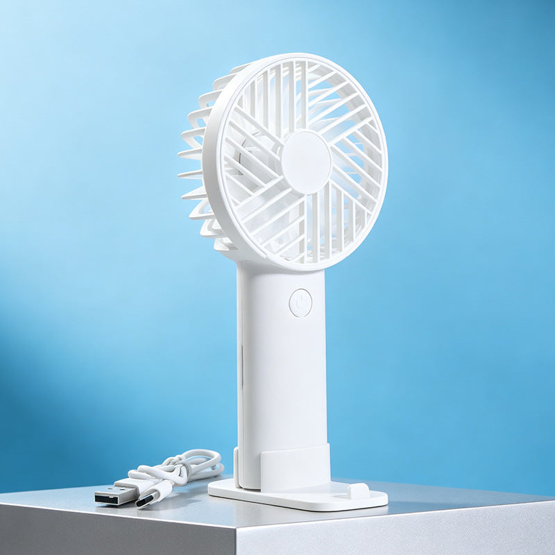 Women's Portable USB Mini Hand Fan with Flexible Tilt Mechanism Bowlift