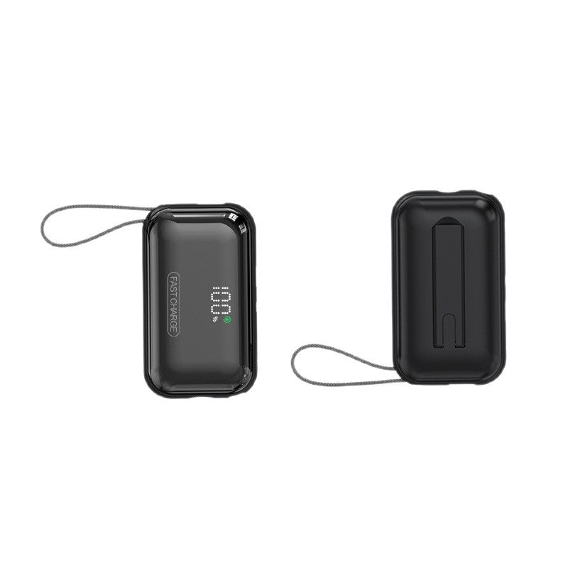 Portable power bank with integrated charging cable and LED charging status display Bowlift