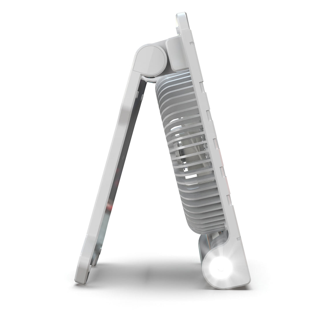 Portable Rechargeable LED Fan with Adjustable Stand Bowlift