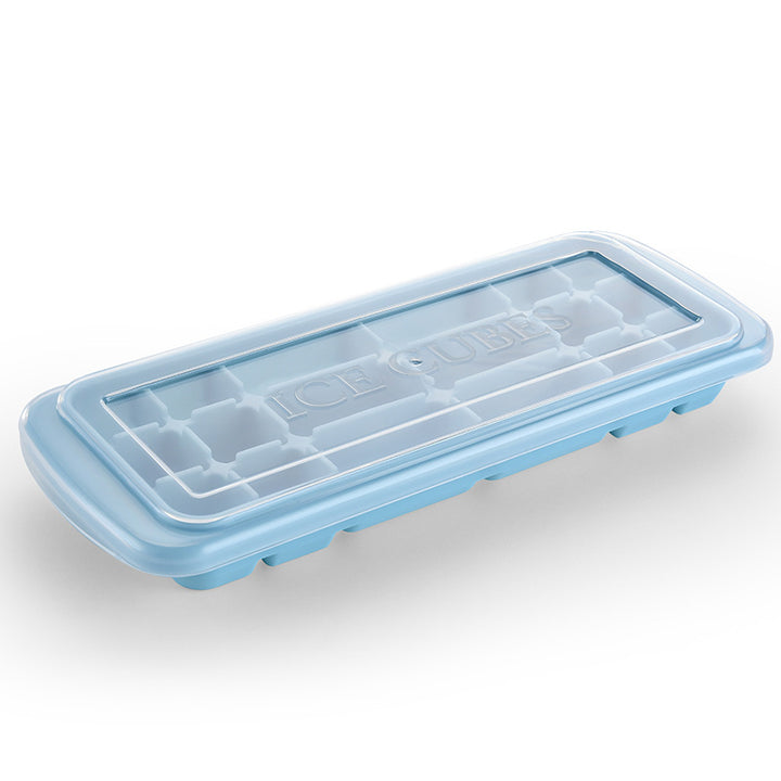 Silicone ice cube tray with precise fitting lid Bowlift