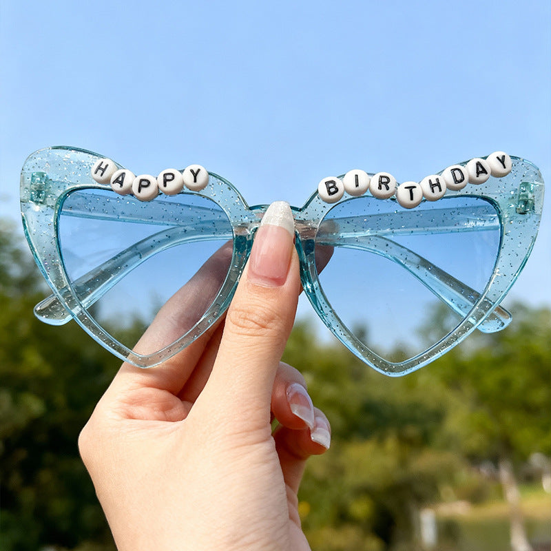 Fun Themed Heart-Shaped Sunglasses Bowlift