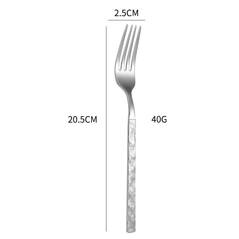 High-quality cutlery set with stylish, textured handle Bowlift