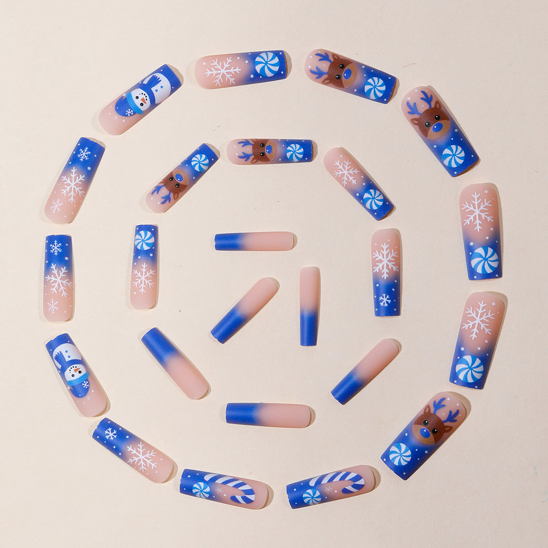Festive Winter-Themed 3D Nail Art Extensions Bowlift