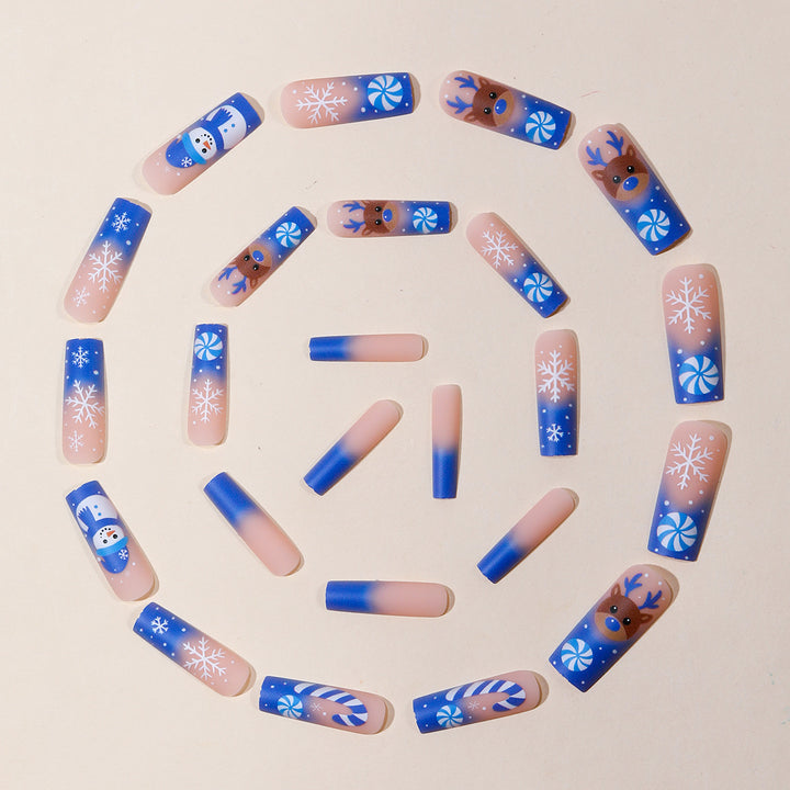 Festive Winter-Themed 3D Nail Art Extensions Bowlift