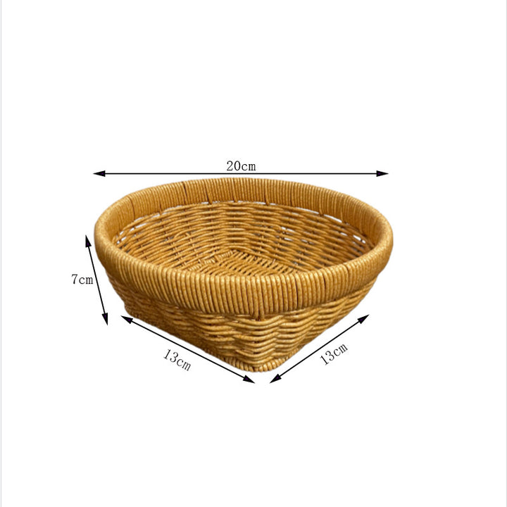 Handcrafted Oval Serving Basket Bowlift