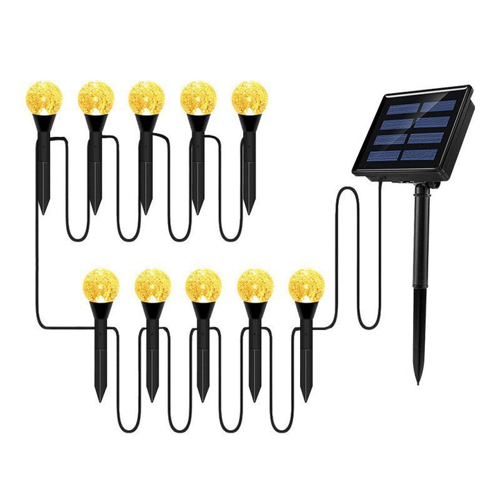 Crescent Moon Solar Garden Stake Lights With Textured Acrylic Diffuser And Warm White LED Bowlift