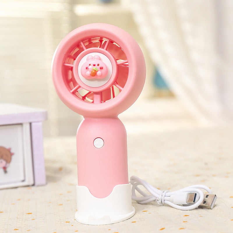 Ladies Portable Mini Fan with Cheeky Animal Designs Bowlift