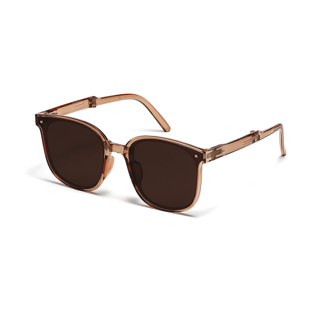 Women's square sunglasses with innovative plastic frame and polarized lenses Bowlift