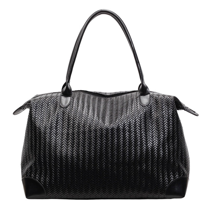 Luxurious Travel Bag In Modern Zigzag Pattern Bowlift