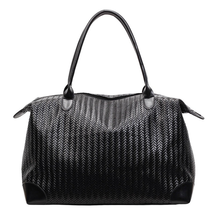 Luxurious Travel Bag In Modern Zigzag Pattern Bowlift
