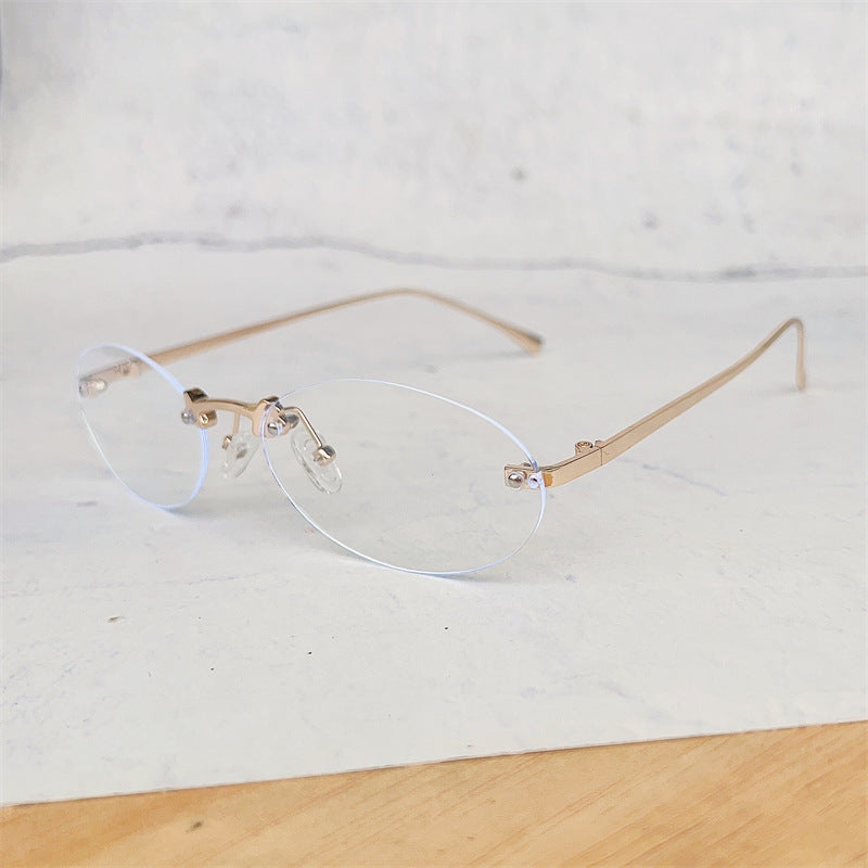 Minimalist Oval Frame Glasses Bowlift