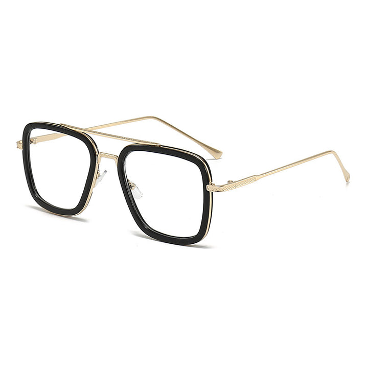Women's fashionable square sunglasses with glamorous metal frame Bowlift