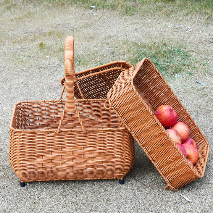Women's storage basket with lid and handle Bowlift