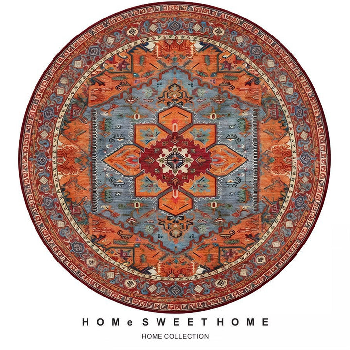 Vintage-Inspired Round Rug