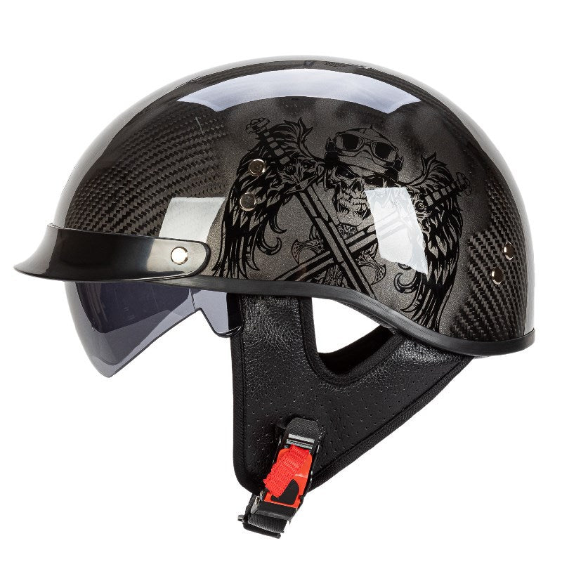 Stylish Graphic Skull Motorcycle Helmet Bowlift