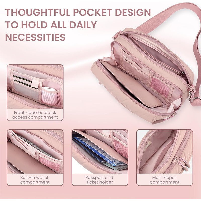 Elegant shoulder bag with double compartment Bowlift